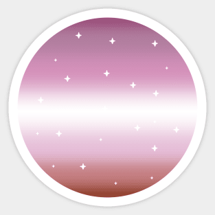 Starry Night Lesbian (classic) Pride Sticker